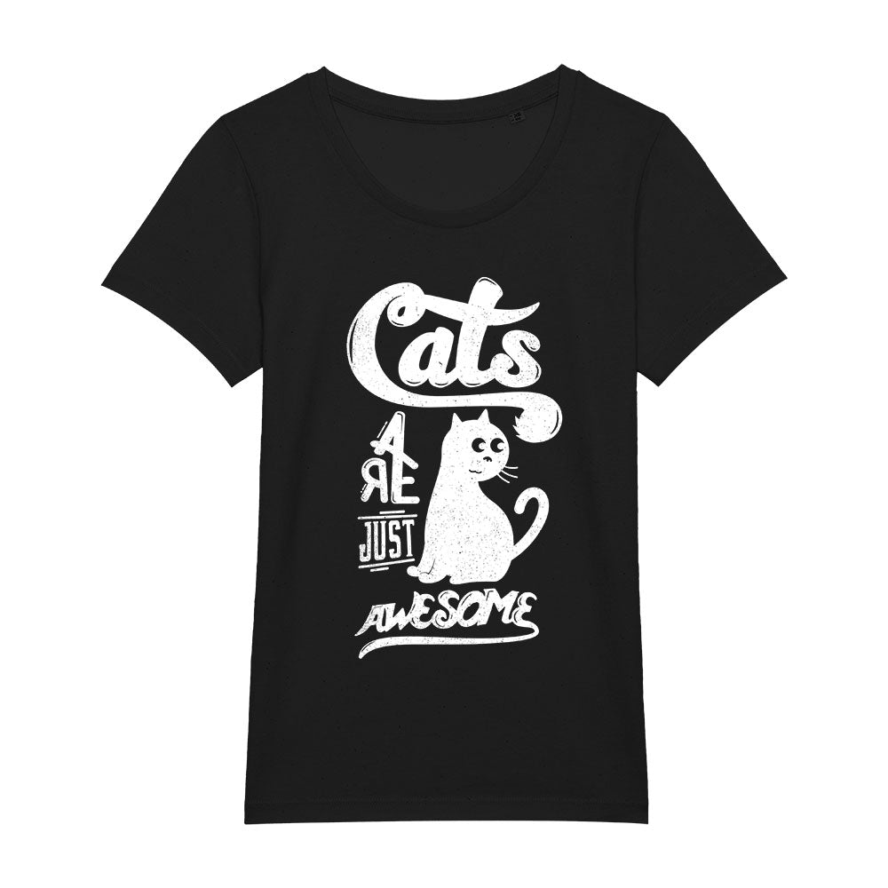 T-Shirt (w) Cats are just awesome