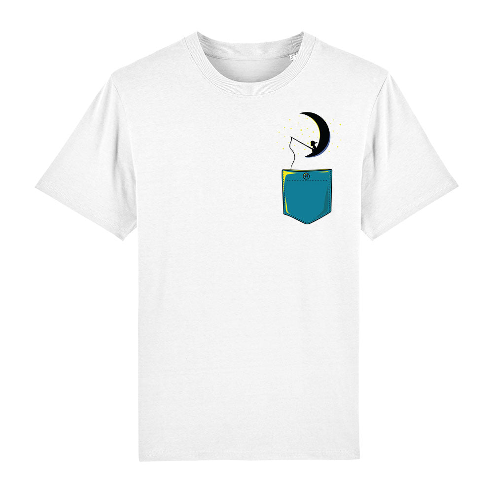 T-Shirt Child on Moon Pocket