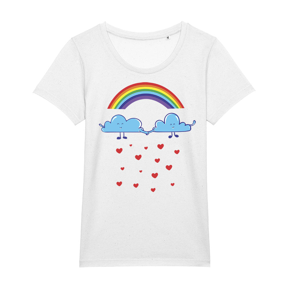 T-Shirt (w) Rainbow Clouds