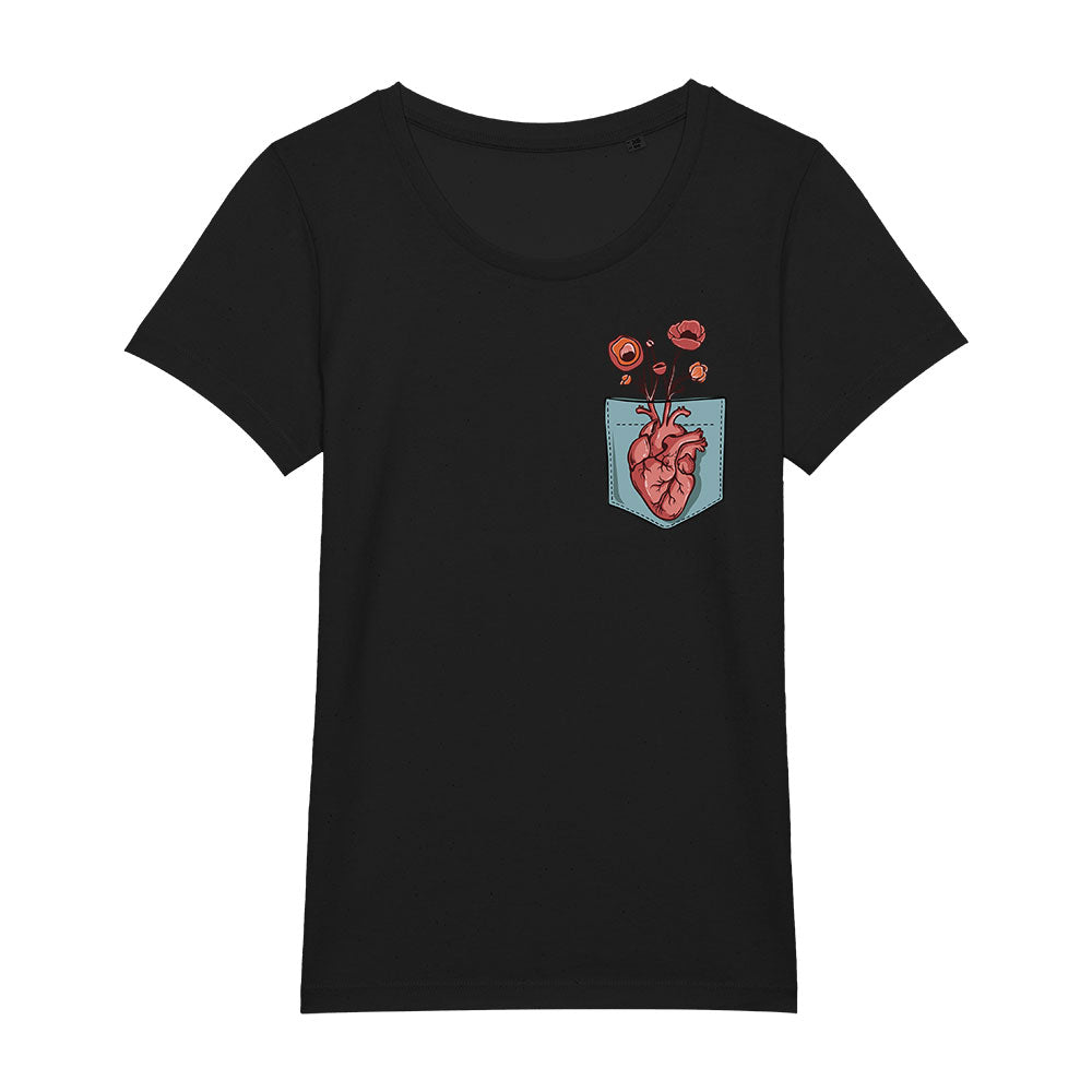 T-Shirt (w) Heart Pocket