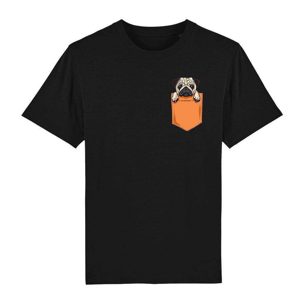 T-shirt Pug Pocket