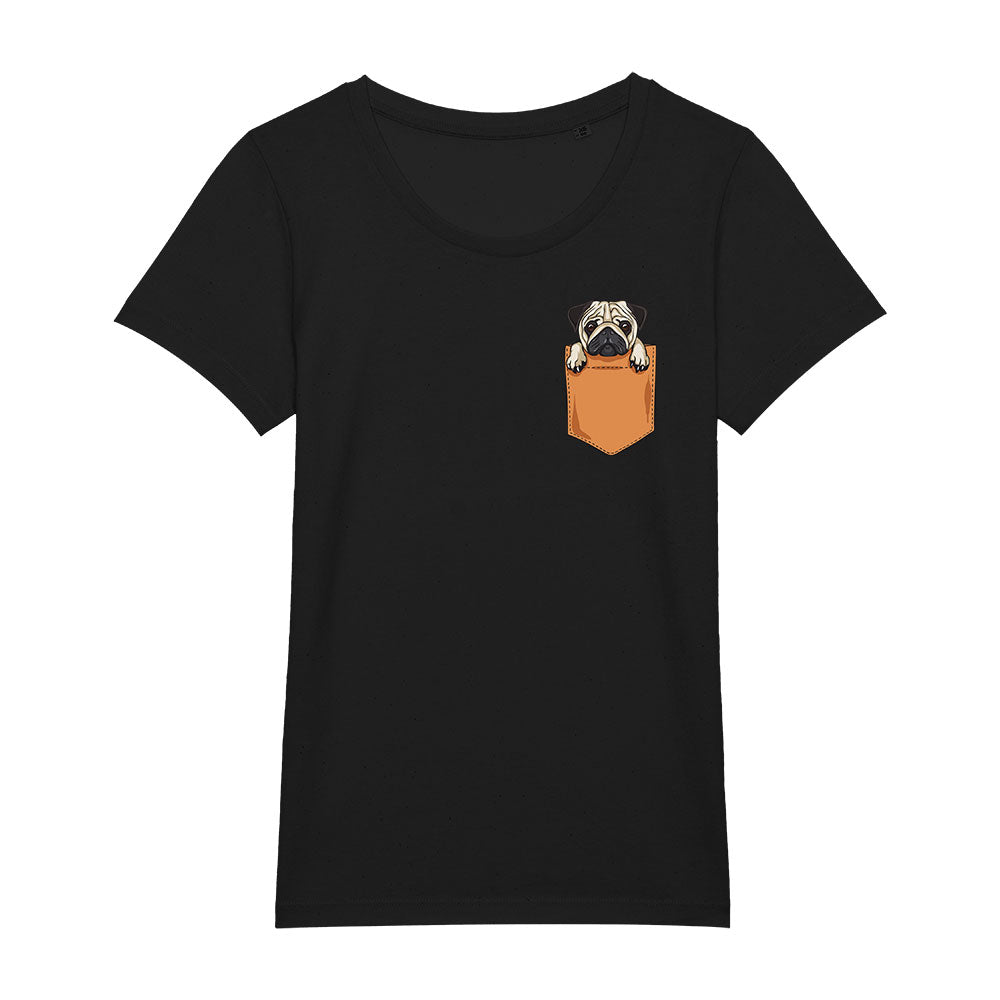 T-Shirt (w) Pug Pocket