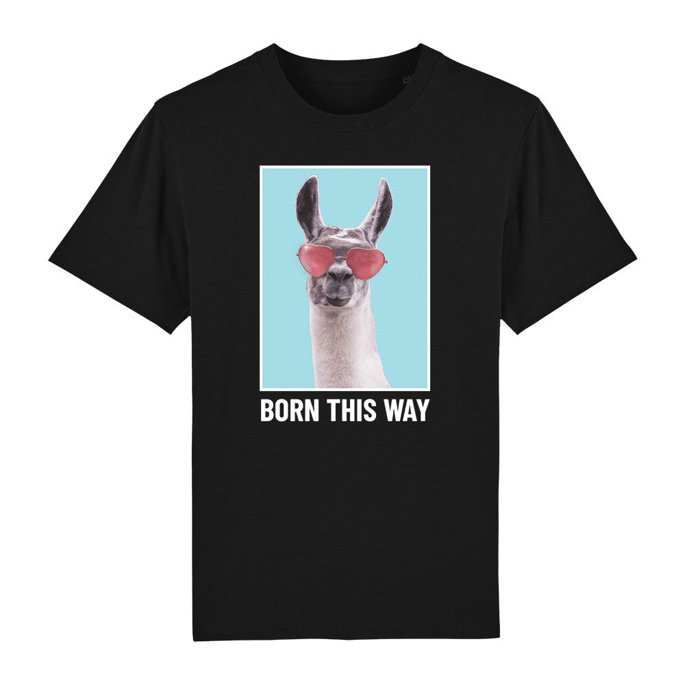 T-Shirt Born this way Lama