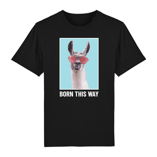 T-Shirt Born this way Lama