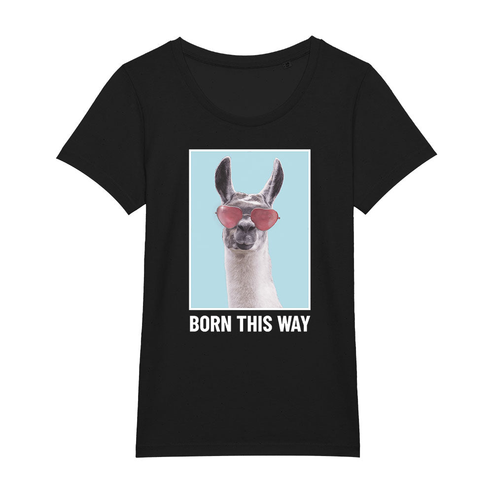 T-Shirt (w) Born this way Lama