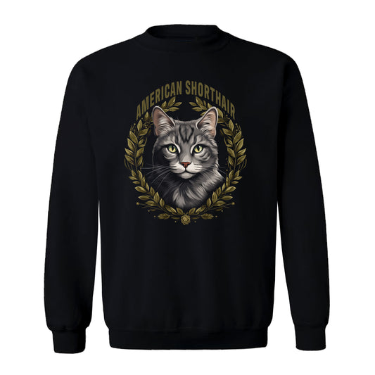 Sweatshirt American Shorthair Cat black