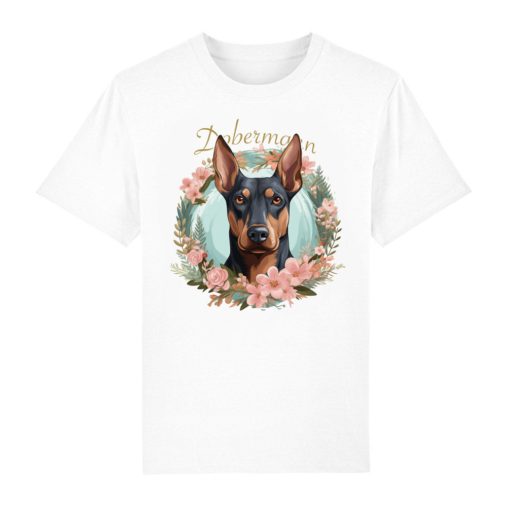 T-Shirt Dobermann white