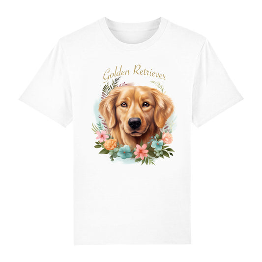 T-Shirt Golden Retriever white