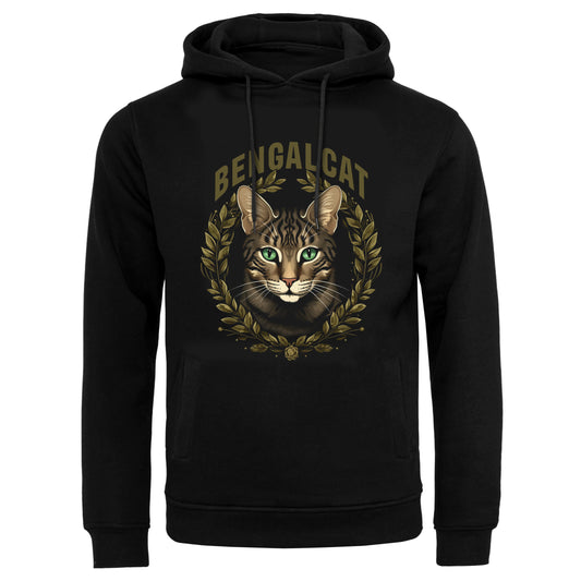 Hoodie Bengal Cat black