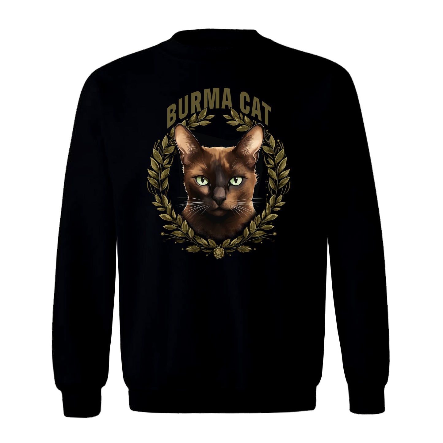 Sweatshirt Burma Cat black