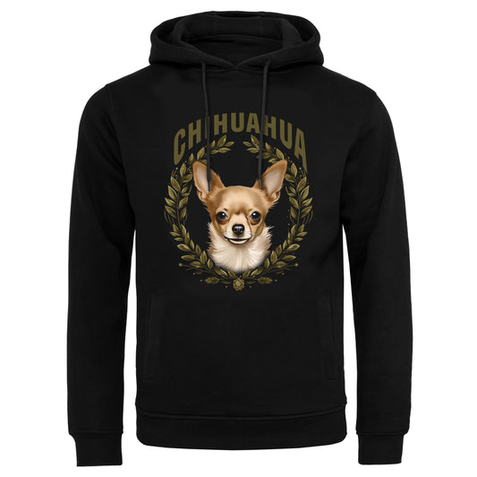 Hoodie Chihuahua Beige black