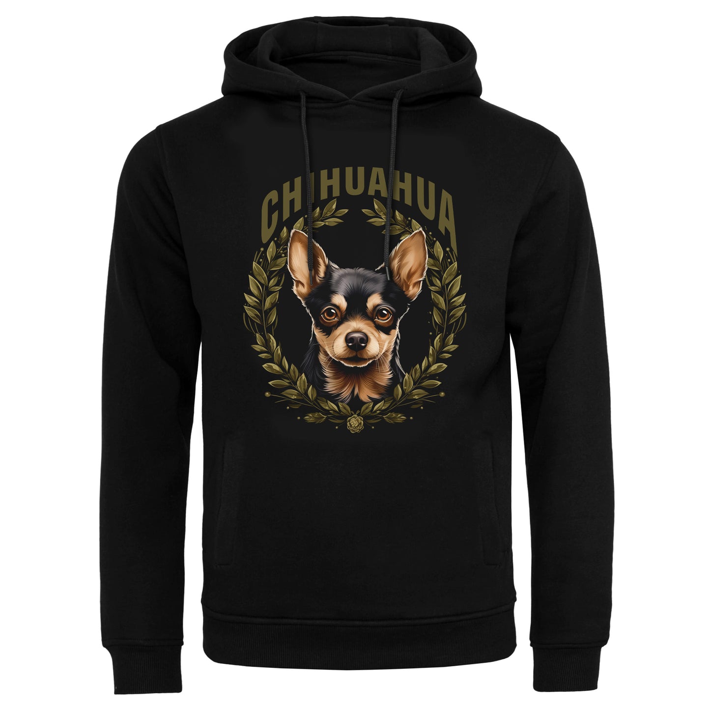 Hoodie Chihuahua Black black