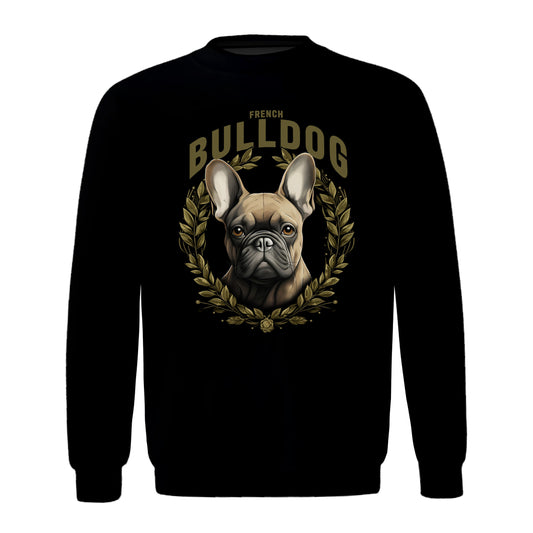 Sweatshirt French Bulldog Beige black