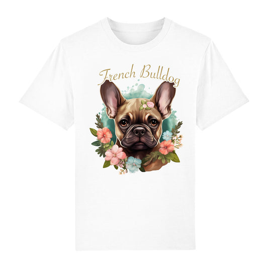 T-Shirt French Bulldog Brown white