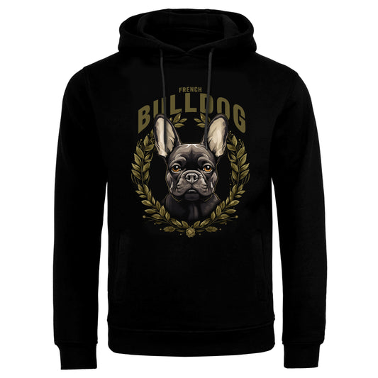 Hoodie French Bulldog Dark black