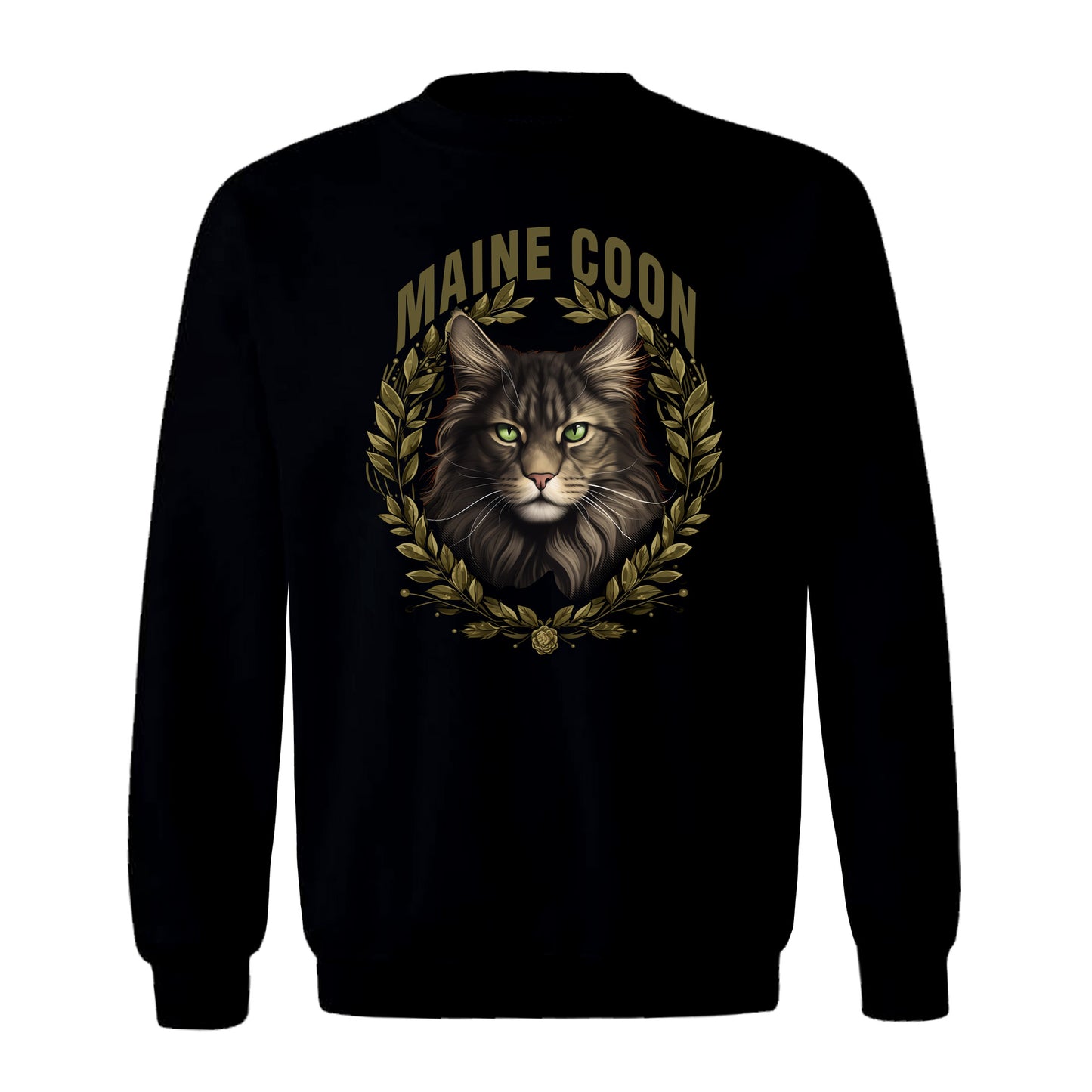 Sweatshirt Maine Coon Cat black