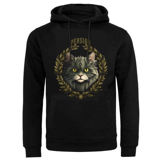 Hoodie Persian Cat black