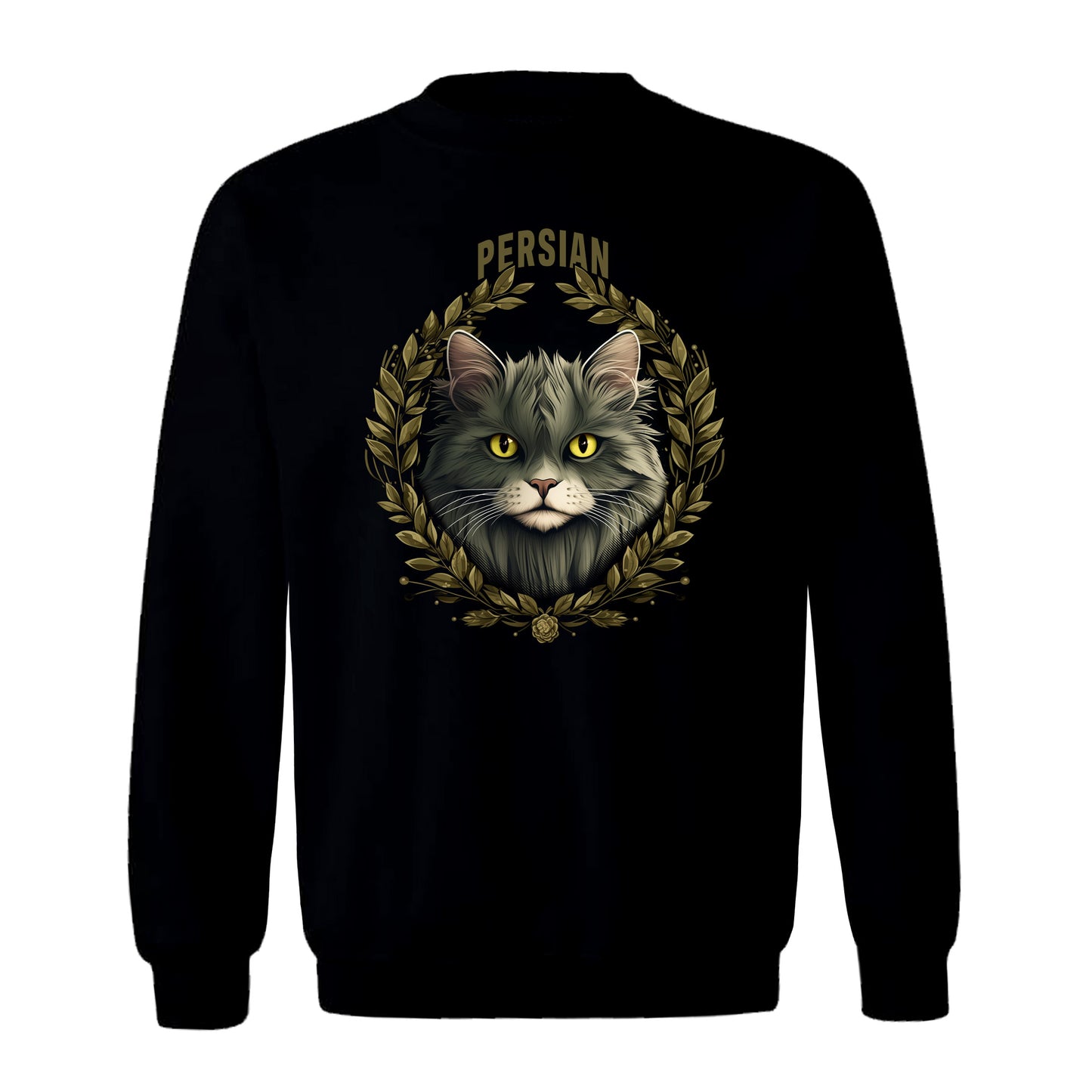 Sweatshirt Persian Cat black