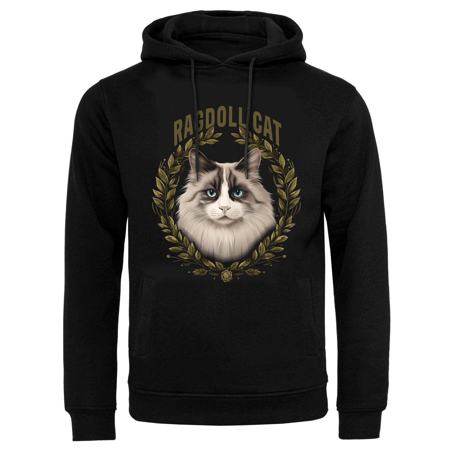 Hoodie Ragdoll Cat black