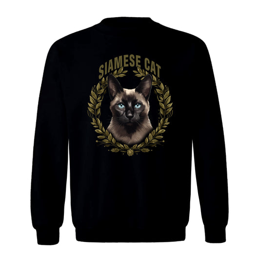 Sweatshirt Siamese Cat black